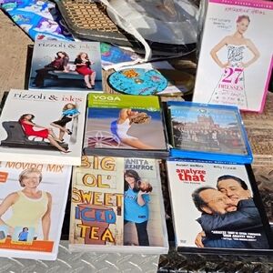 Assorted DVD Movie & Workout Lot with Colorful Covers